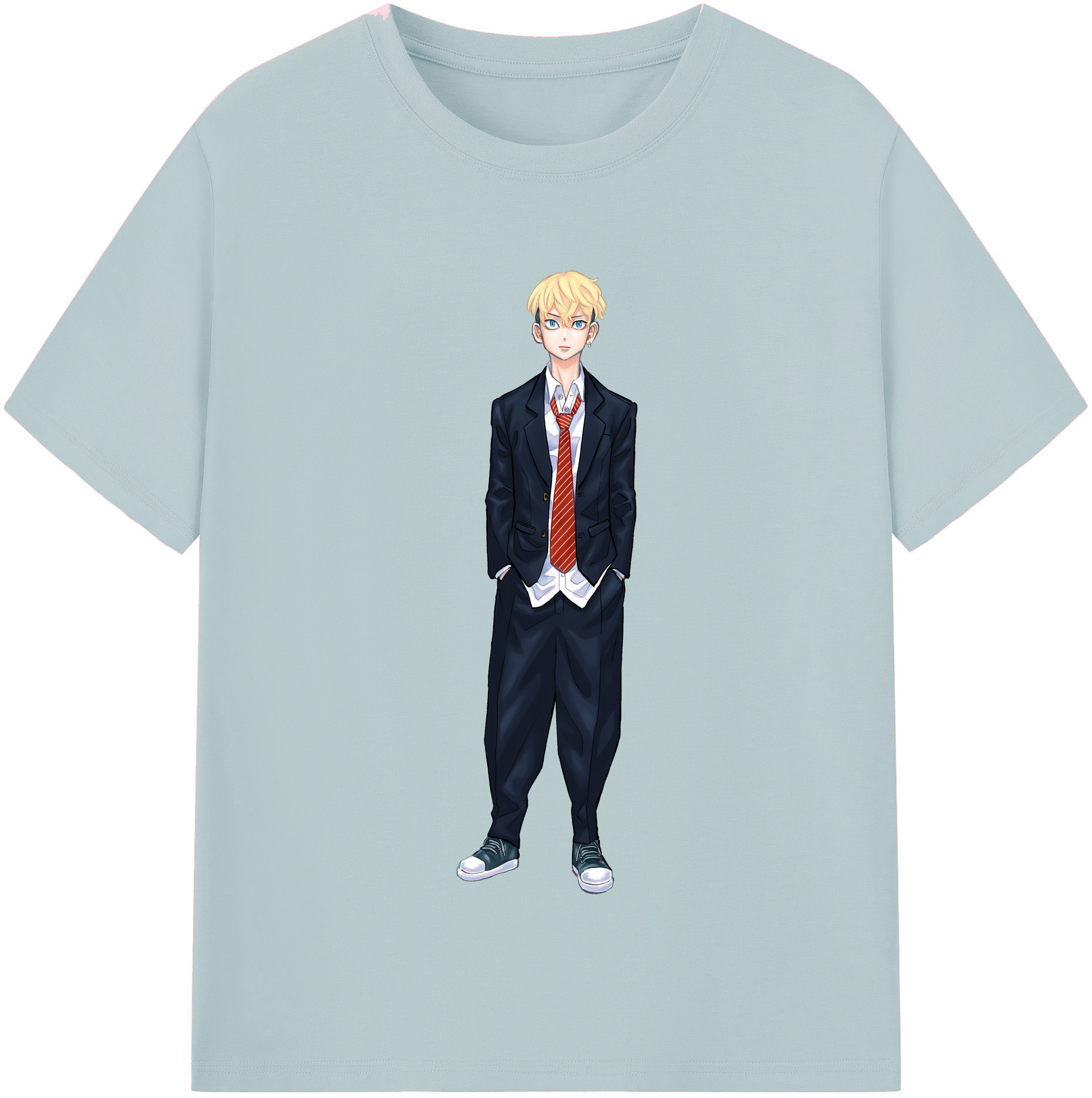 （画像用） 東京リベンジャーズ Tokyo Revengers 綿100％半袖Tシャツ（フロントプリント）